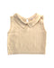 A Ivory Sleeveless Tops from Mori in size 3-6M for girl. (Front View)