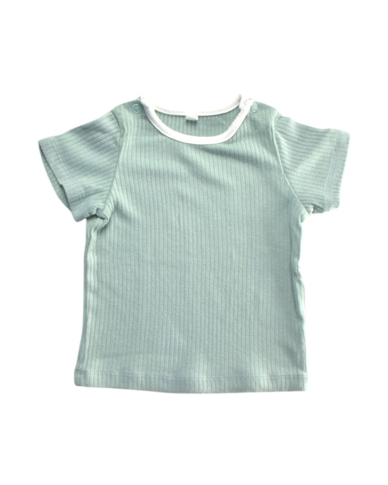 A Green Short Sleeve T Shirts from Seed in size 3-6M for girl. (Front View)
