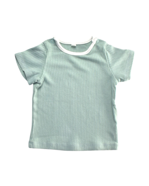A Green Short Sleeve T Shirts from Seed in size 3-6M for girl. (Front View)