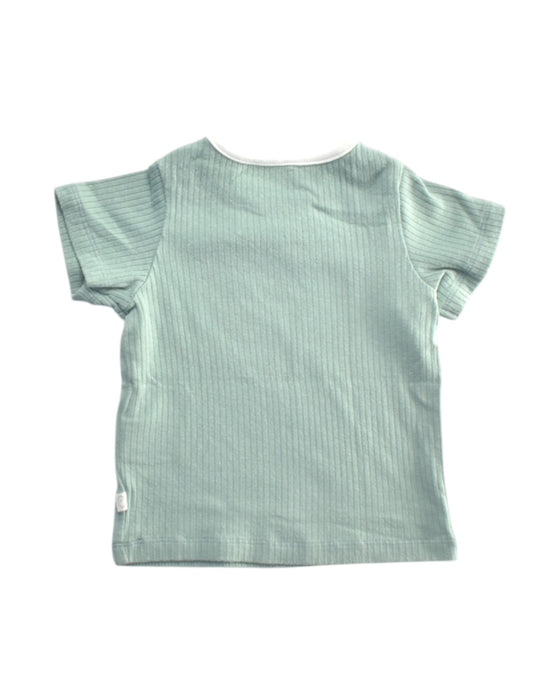 A Green Short Sleeve T Shirts from Seed in size 3-6M for girl. (Back View)