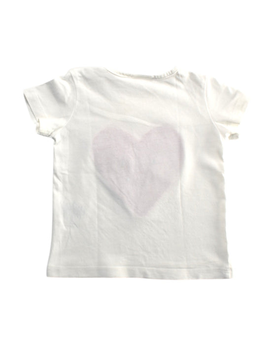 A White Short Sleeve T Shirts from Natalys in size 3-6M for girl. (Back View)