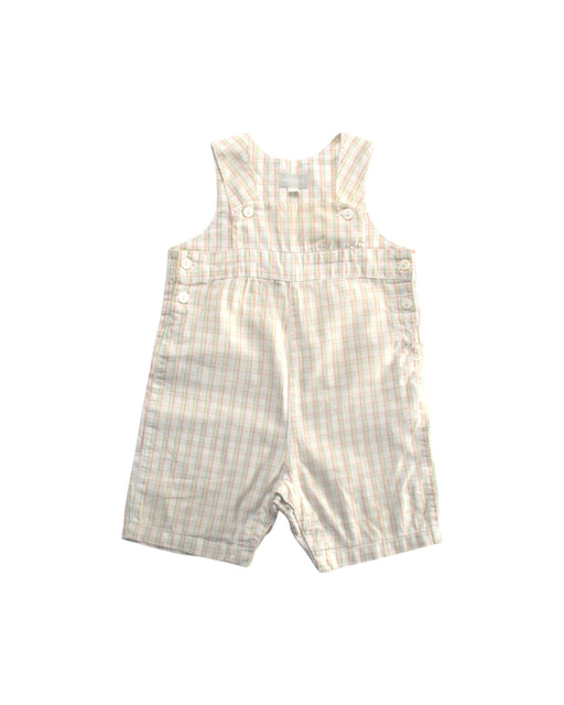 A Beige Overall Shorts from Seed in size 3-6M for girl. (Front View)