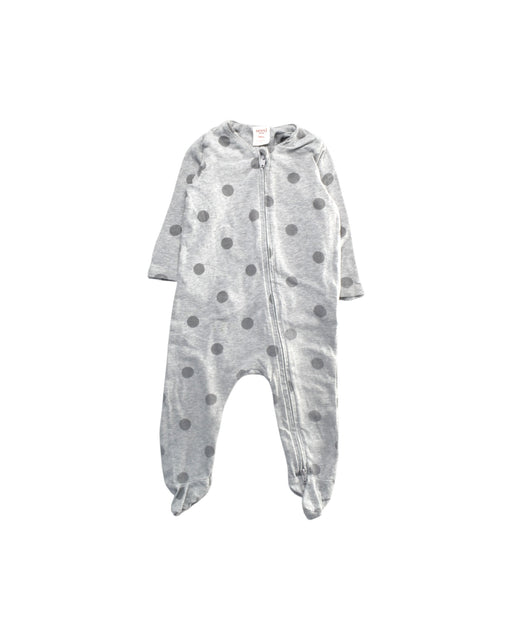 A Grey Onesies from Seed in size 3-6M for girl. (Front View)