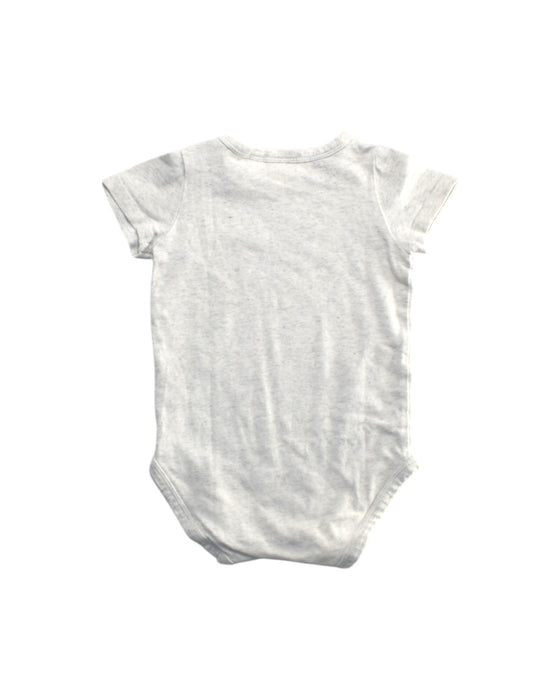 A White Short Sleeve Bodysuits from Seed in size 3-6M for girl. (Back View)