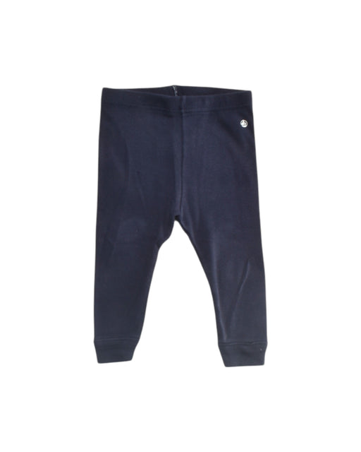 A Navy Leggings from Petit Bateau in size 3-6M for girl. (Front View)