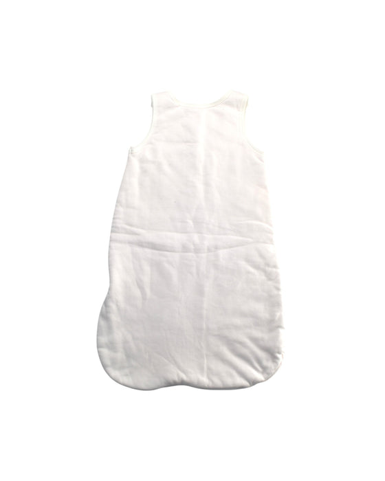 A White Sleepsacs from Petit Bateau in size 3-6M for girl. (Back View)