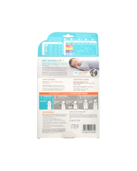 A Grey Swaddles from Love To Dream in size 3-6M for boy. (Back View)