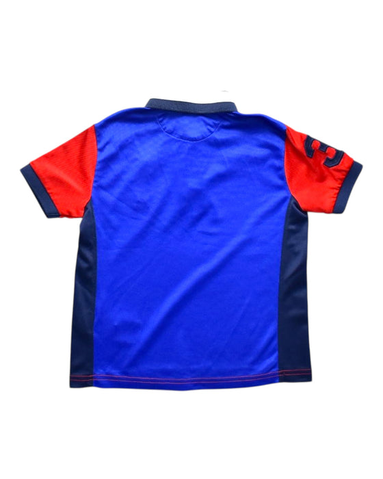 A Red Short Sleeve Polos from Polo Ralph Lauren in size 4T for boy. (Back View)