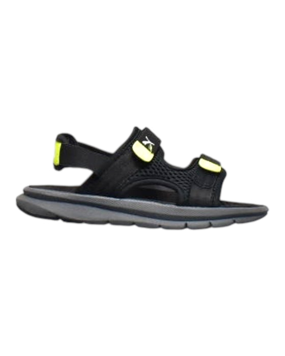 A Black Sandals from Puma in size 6T for boy. (Front View)