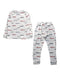 A Multicolour Pyjama Sets from The Little White Company in size 5T for boy. (Back View)