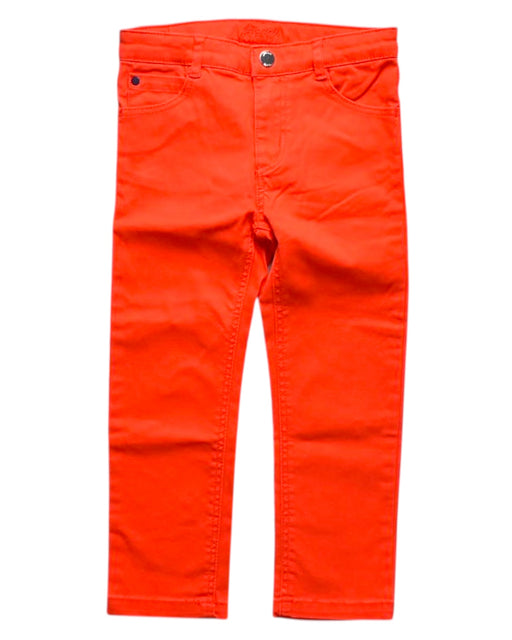A Red Jeans from Jacadi in size 2T for boy. (Front View)
