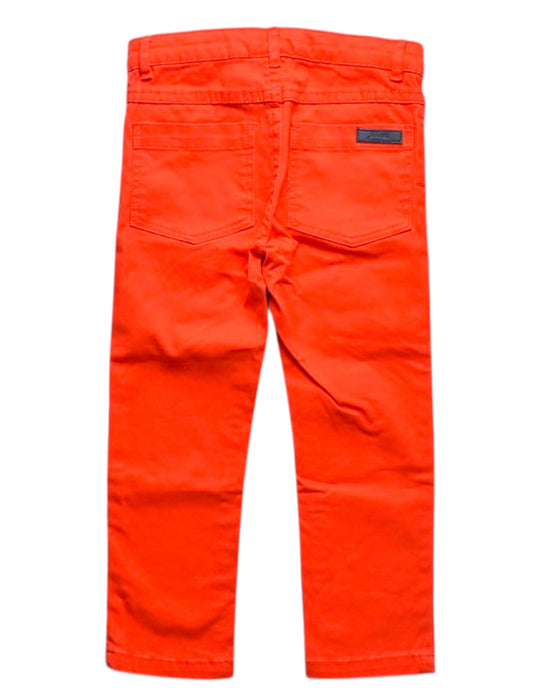 A Red Jeans from Jacadi in size 2T for boy. (Back View)