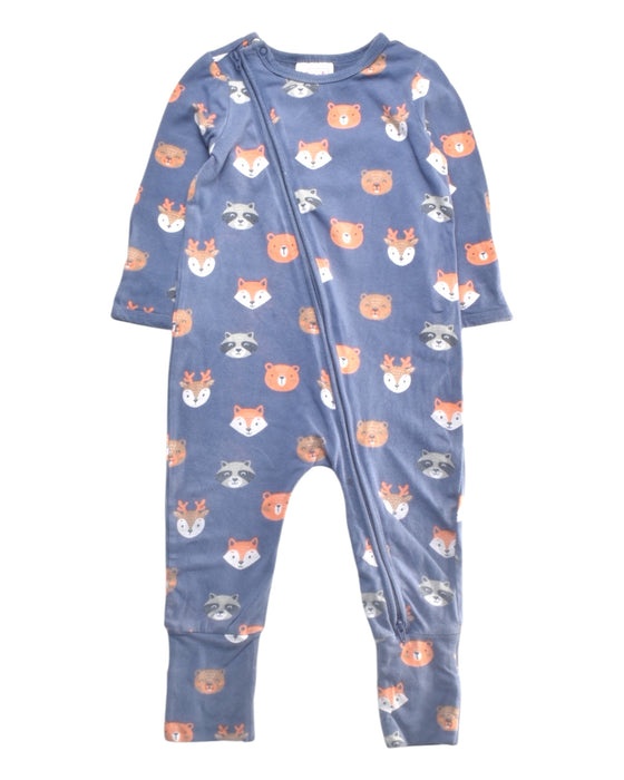 A Blue Onesies from Sprout in size 6-12M for boy. (Front View)