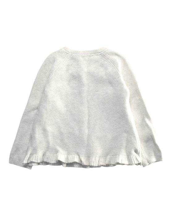 A White Cardigans from Purebaby in size 18-24M for girl. (Back View)