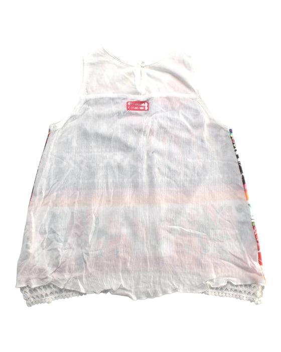 A Multicolour Sleeveless Tops from Desigual in size 3T for girl. (Back View)