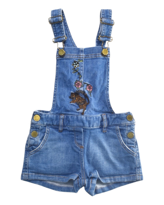 A Blue Overall Shorts from Zadig & Voltaire in size 5T for girl. (Front View)