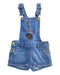 A Blue Overall Shorts from Zadig & Voltaire in size 5T for girl. (Front View)