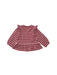 A Pink Long Sleeve Shirts from Polarn O. Pyret in size 6-12M for girl. (Back View)