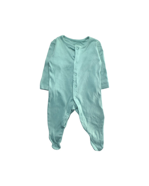 A Teal Onesies from Mothercare in size 0-3M for boy. (Front View)