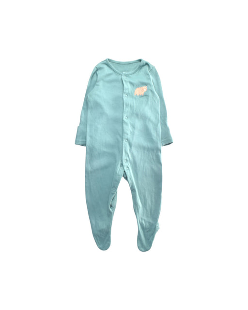 A Teal Onesies from Mothercare in size 3-6M for boy. (Front View)