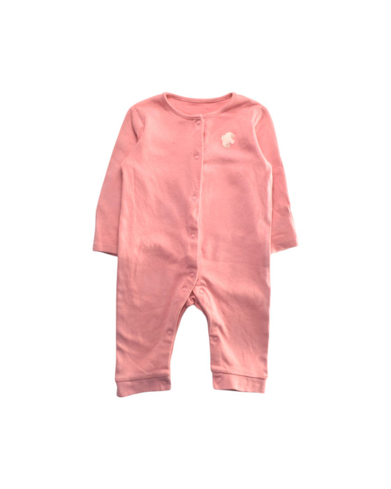 A Pink Onesies from Mothercare in size 3-6M for girl. (Front View)
