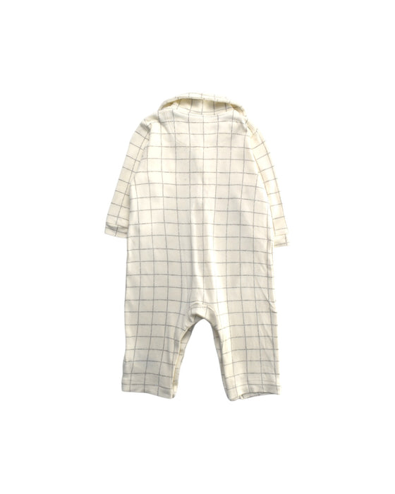 A Ivory Long Sleeve Rompers from Mothercare in size 3-6M for boy. (Back View)