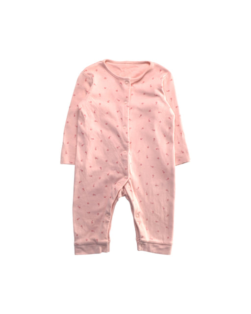 A Pink Onesies from Mothercare in size 3-6M for girl. (Front View)