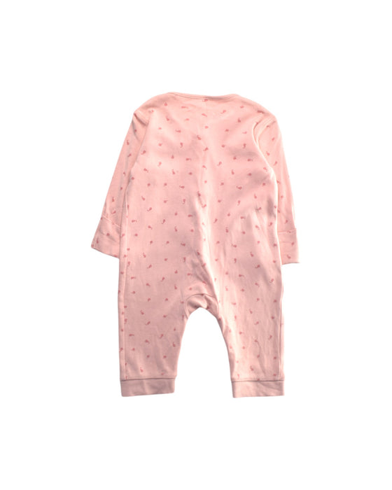 A Pink Onesies from Mothercare in size 3-6M for girl. (Back View)