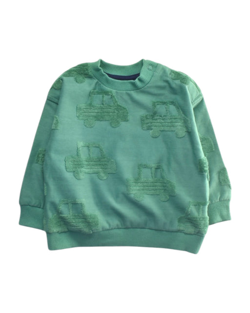 A Green Crewneck Sweatshirts from Mothercare in size 6-12M for boy. (Front View)