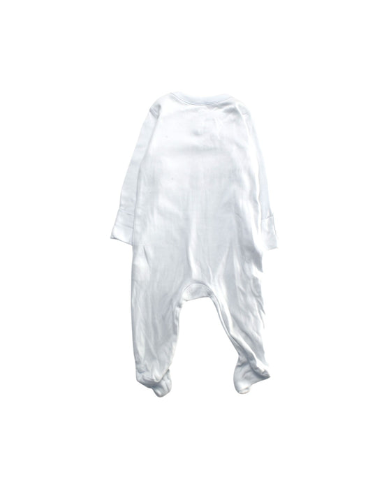 A White Onesies from Mothercare in size 3-6M for boy. (Back View)