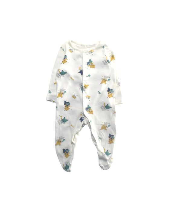 A Multicolour Onesies from Mothercare in size 0-3M for boy. (Front View)