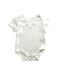 A White Short Sleeve Bodysuits from Mothercare in size 0-3M for girl. (Front View)