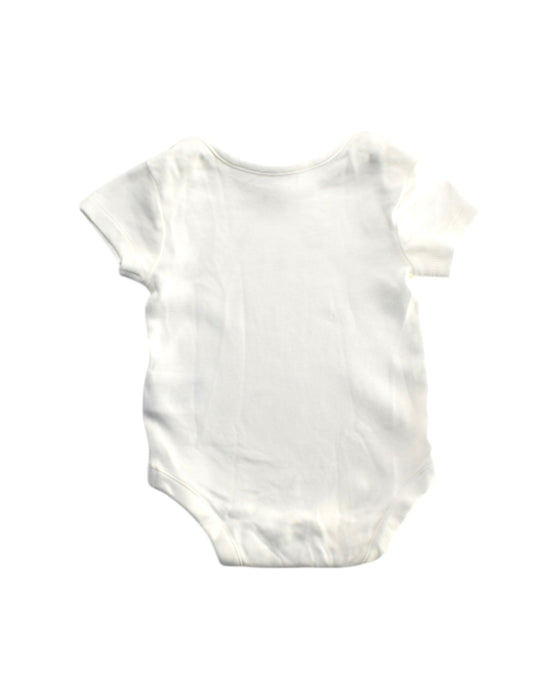 A White Short Sleeve Bodysuits from Mothercare in size 0-3M for girl. (Back View)