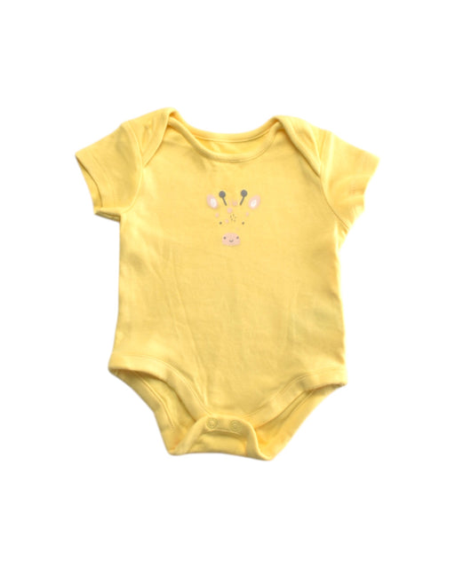 A Yellow Short Sleeve Bodysuits from Mothercare in size 0-3M for girl. (Front View)