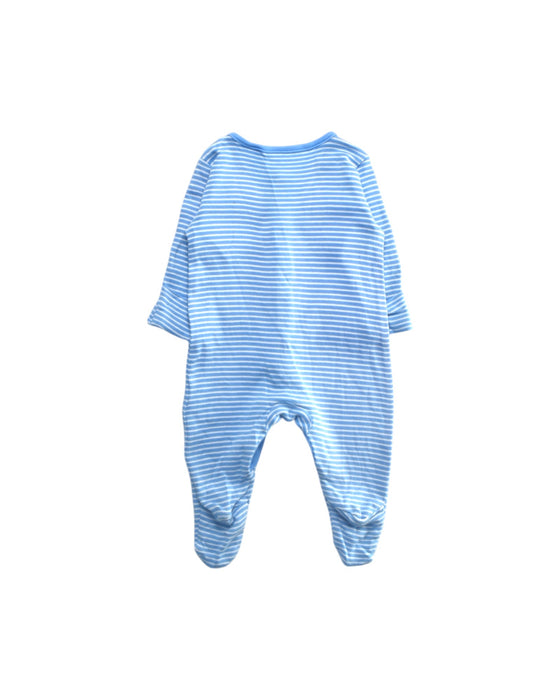 A Blue Onesies from Mothercare in size 0-3M for boy. (Back View)