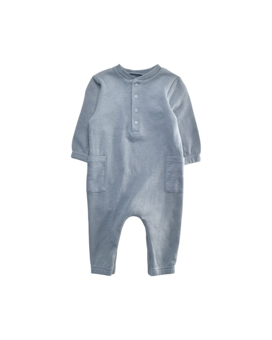 A Blue Long Sleeve Rompers from Mamas & Papas in size 6-12M for boy. (Front View)