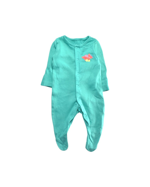 A Teal Onesies from Mothercare in size 0-3M for boy. (Front View)