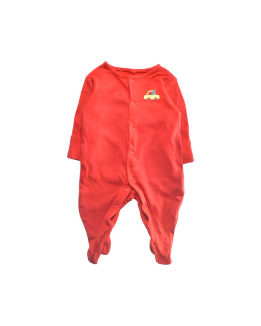 A Red Onesies from Mothercare in size 0-3M for girl. (Front View)