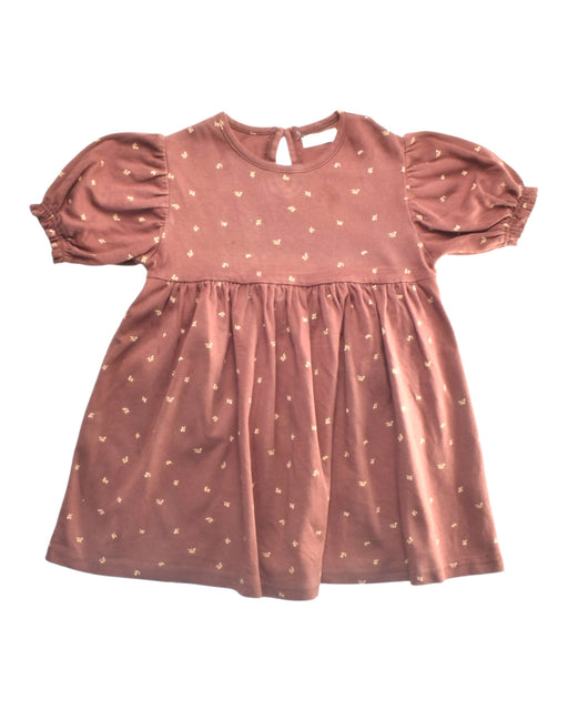 A Brown Short Sleeve Dresses from Jamie Kay in size 4T for girl. (Front View)