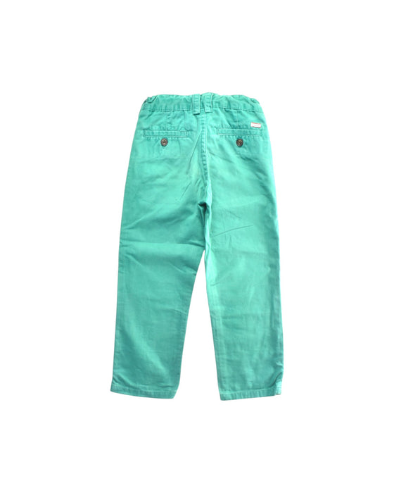 A Green Casual Pants from Jacadi in size 4T for boy. (Back View)