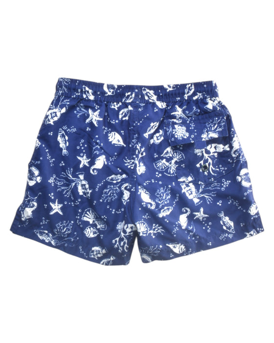 A Navy Swim Shorts from Sunuva in size 3T for boy. (Back View)