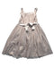 A Ivory Sleeveless Dresses from Origami in size 6T for girl. (Back View)