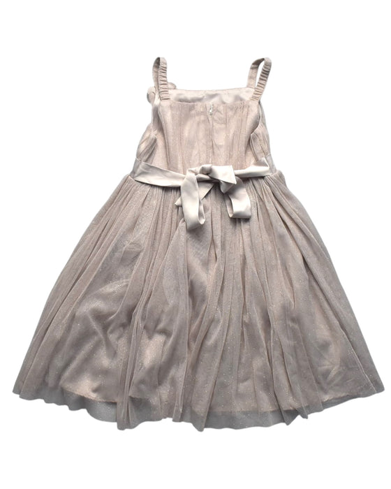 A Ivory Sleeveless Dresses from Origami in size 6T for girl. (Back View)