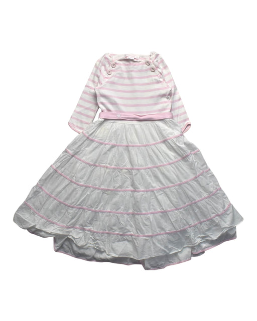 A Multicolour Long Sleeve Dresses from Chateau de Sable in size 8Y for girl. (Front View)