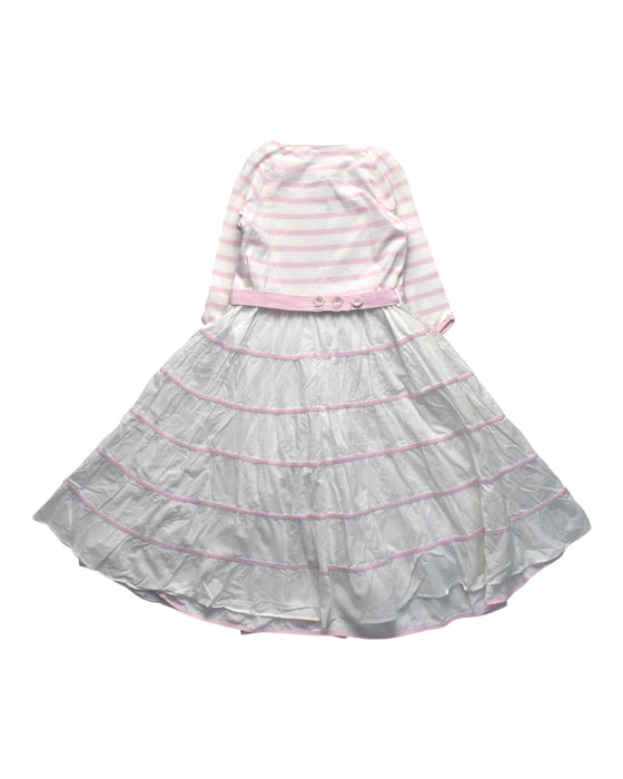 A Multicolour Long Sleeve Dresses from Chateau de Sable in size 8Y for girl. (Back View)