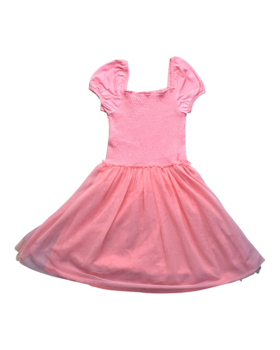 A Pink Short Sleeve Dresses from Seed in size 9Y for girl. (Front View)