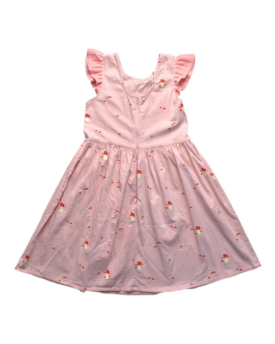 A Pink Sleeveless Dresses from Elly in size 10Y for girl. (Back View)