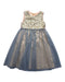 A Multicolour Sleeveless Dresses from Monsoon in size 7Y for girl. (Front View)