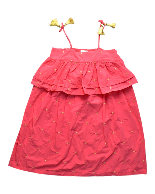 A Pink Sleeveless Dresses from Seed in size 10Y for girl. (Front View)