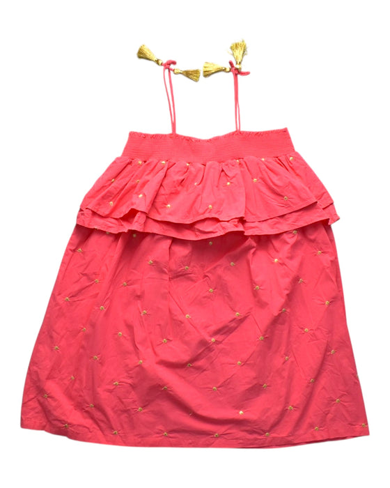 A Pink Sleeveless Dresses from Seed in size 10Y for girl. (Back View)